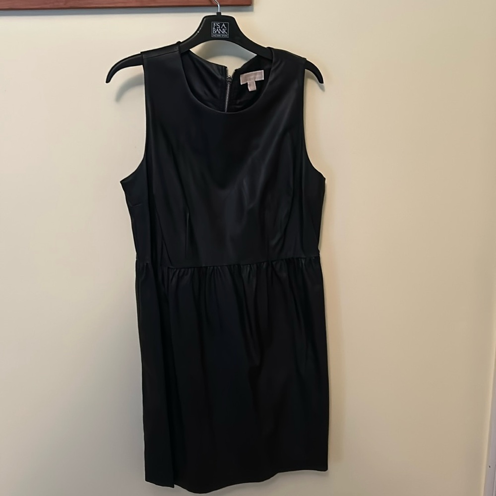 Black Michael Kors leather dress